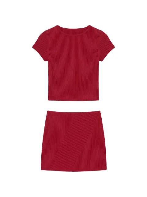 Reformation Layla ribbed-knit two-piece set