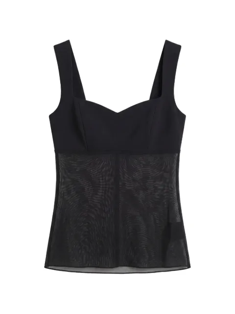 Reformation Nova mesh-panelled top