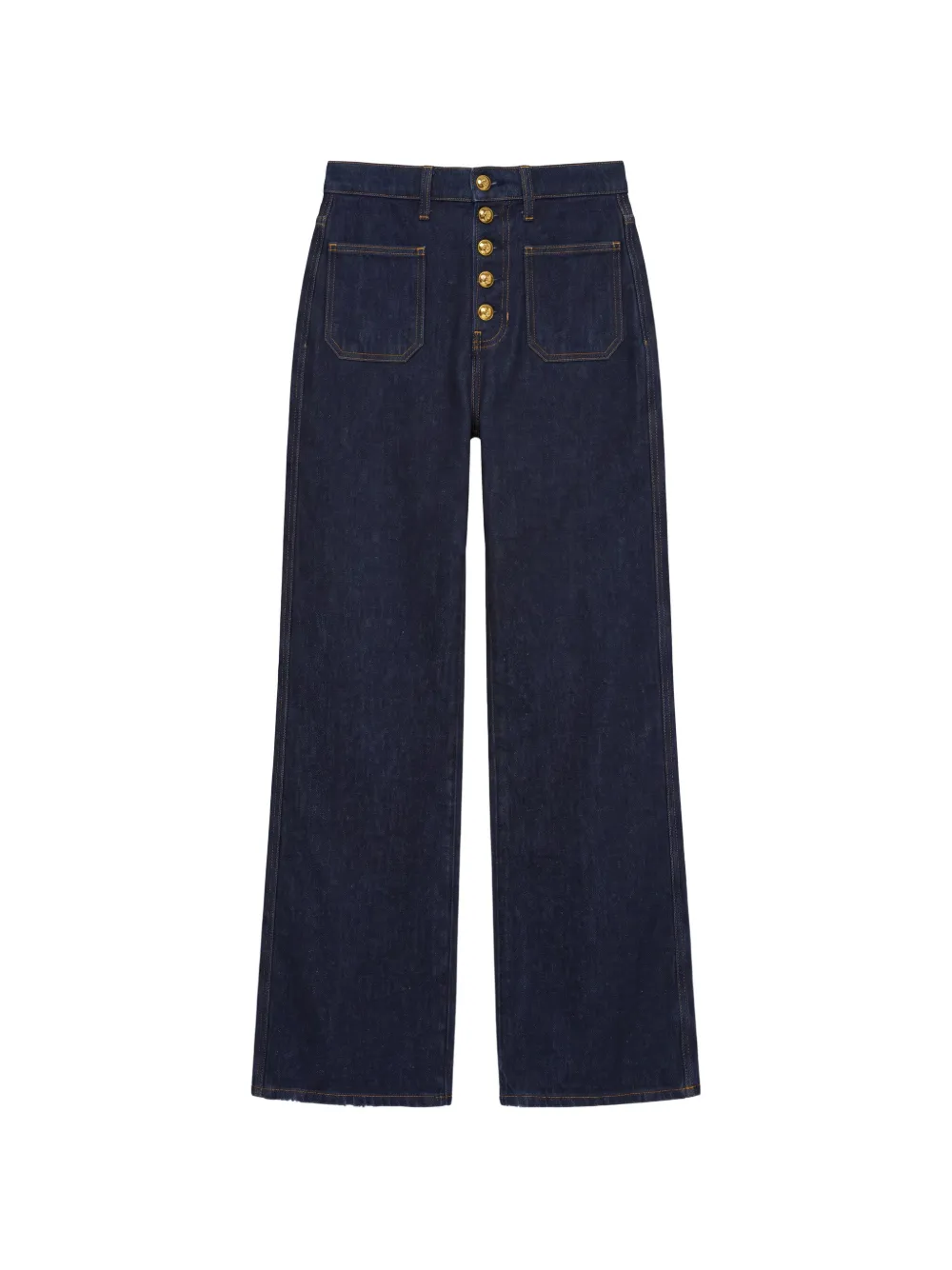 Reformation Cary high-rise wide-leg jeans - Blu