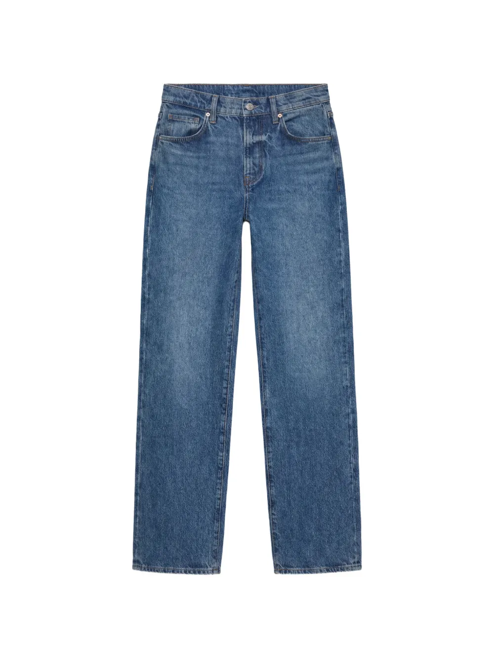 Reformation Val 90s Jeans mit Gürtel - Blau