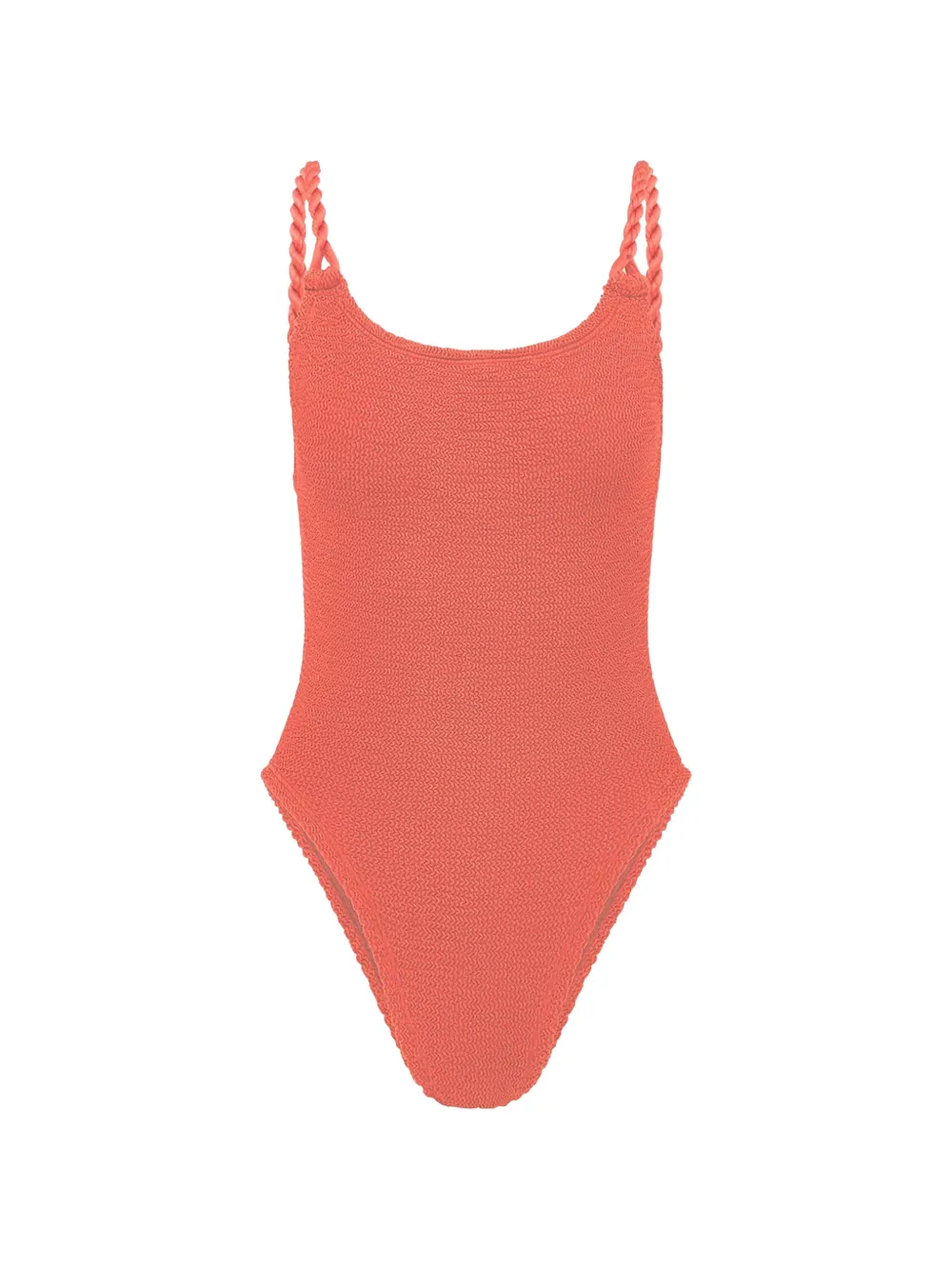 Hunza G Camille crinkle-effect swimsuit - Orange
