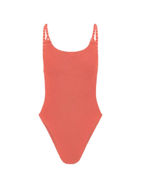 Hunza G Camille crinkle-effect swimsuit