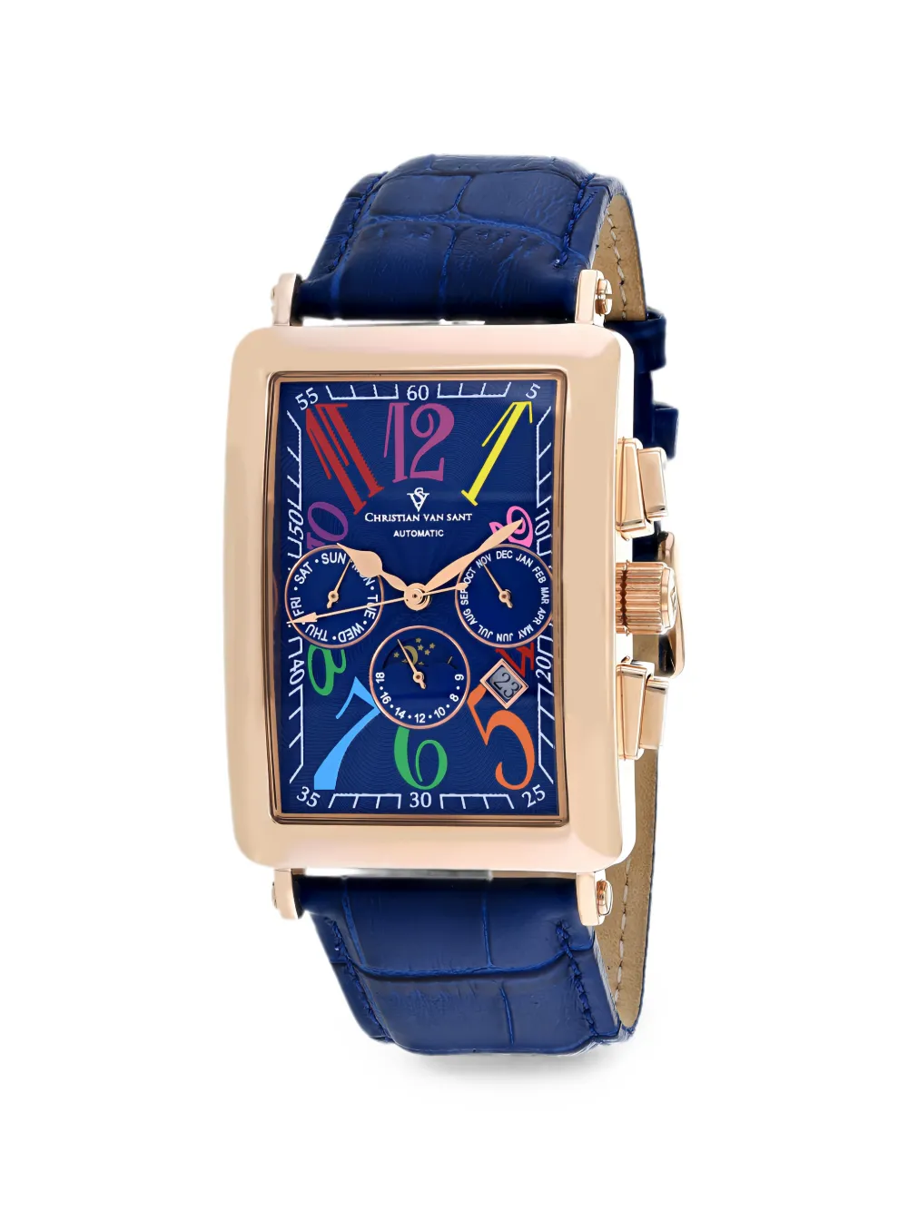 CHRISTIAN VAN SANT Prodigy 52mm watch - Blu