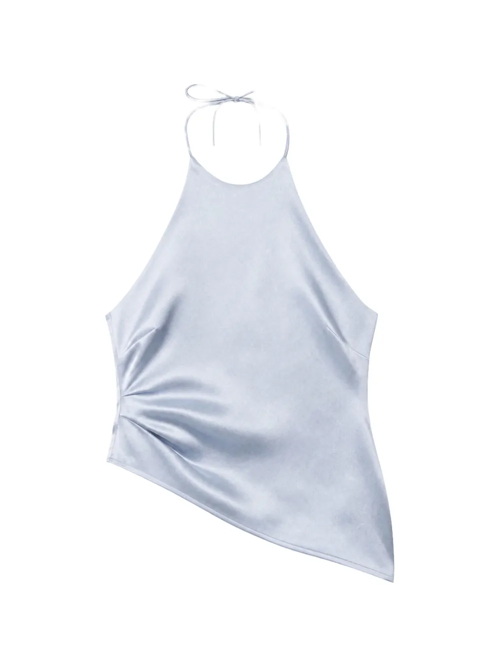 Reformation Reese asymmetric halterneck top - Blau