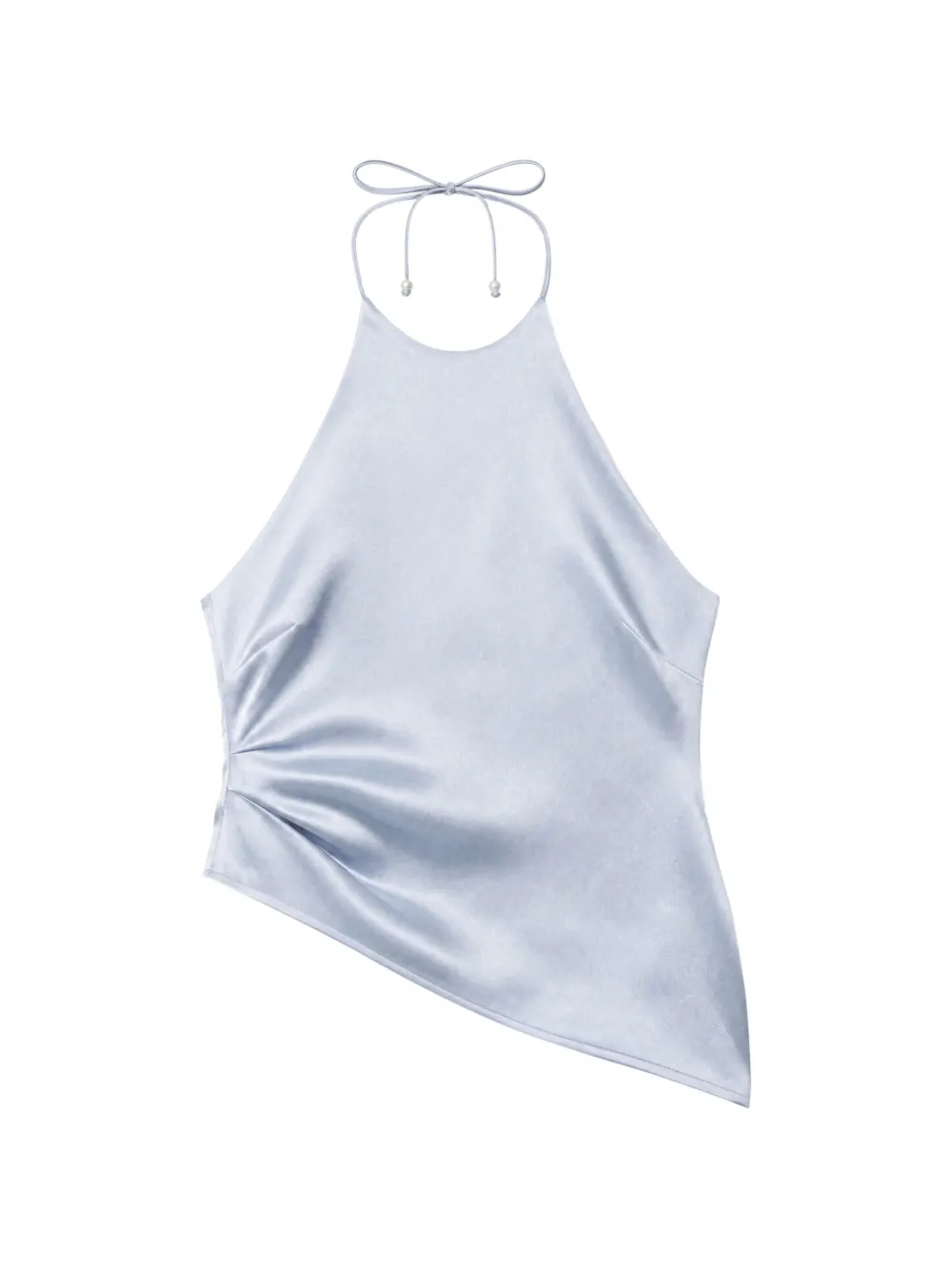 Reformation Reese asymmetric halterneck top - Blu