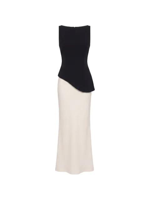 Reformation Aveline asymmetric two-piece maxi dress