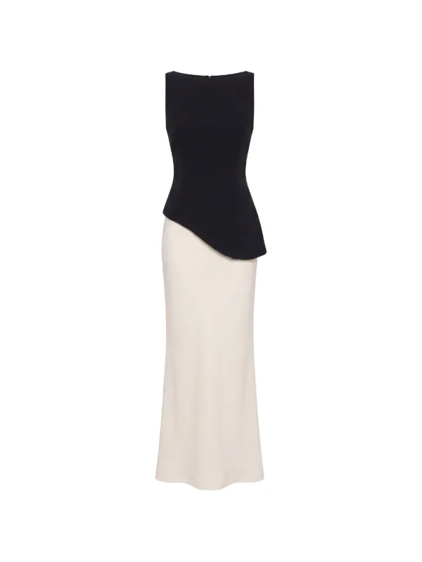 reformation asymmetrical dress Aveline Asymmetric two-piece Maxi | Black Sami mini dress –