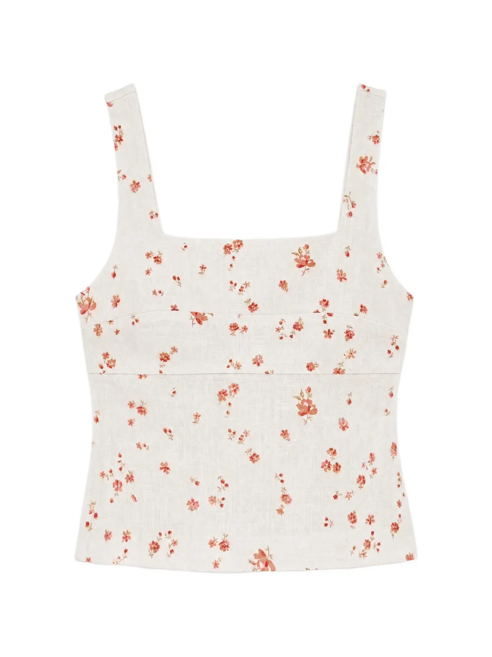 Reformation Clarence floral-print top - Toni neutri