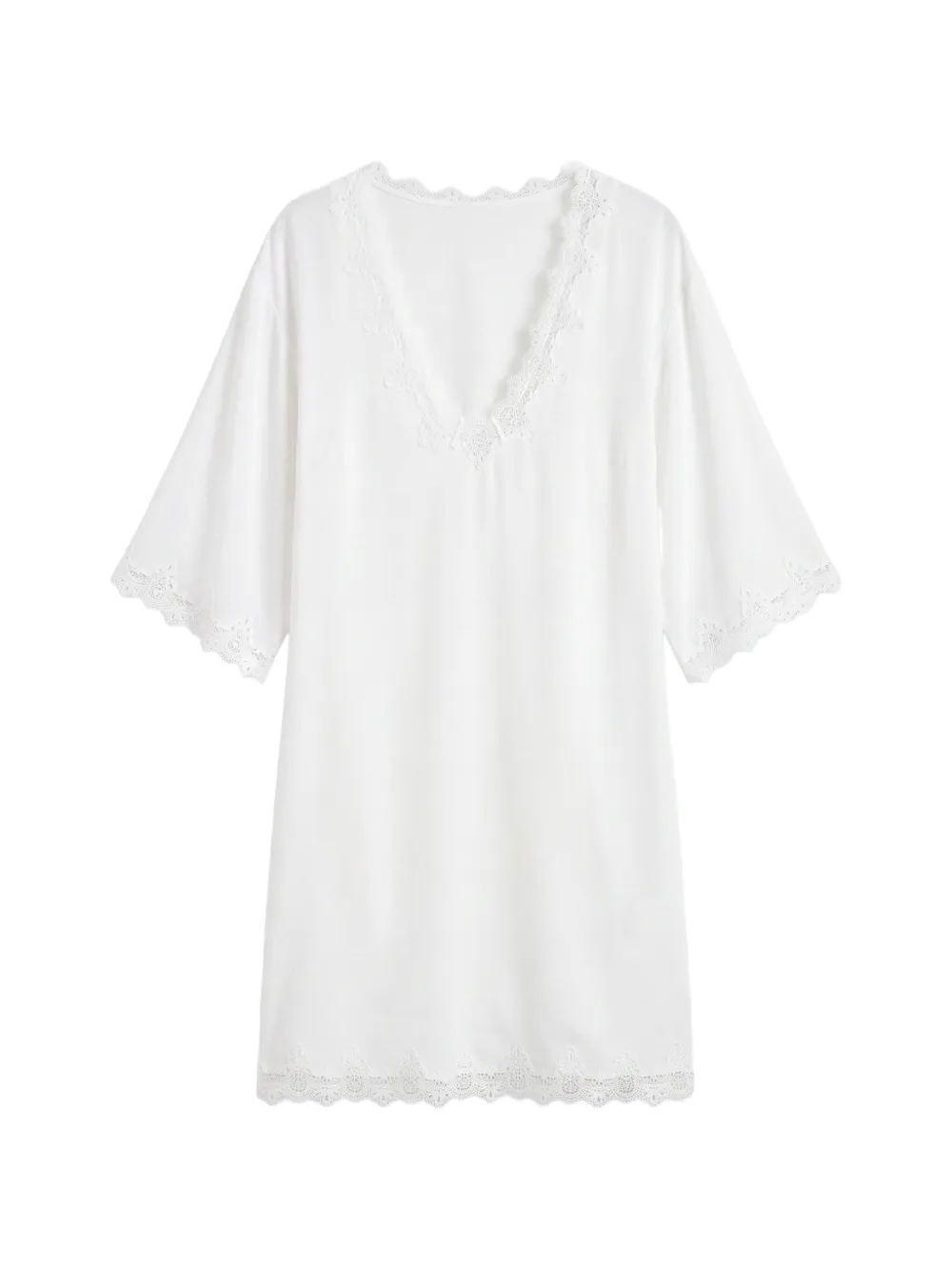 Reformation Sonny lace-trim mini dress