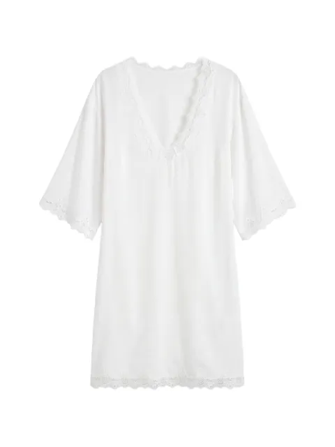 Reformation Sonny lace-trim mini dress