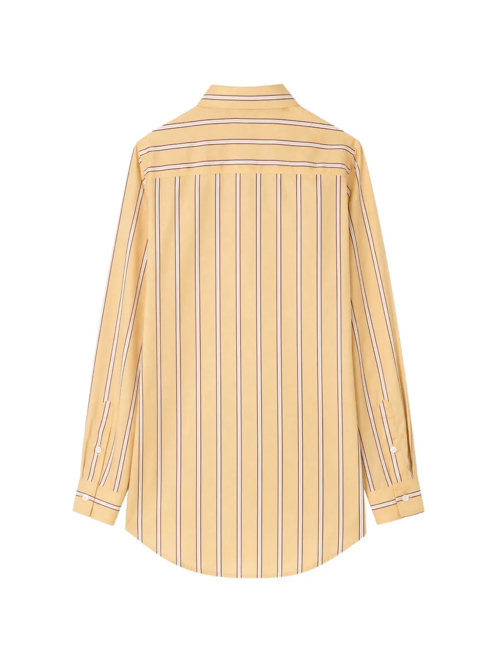 Reformation Alfie striped shirt Geel