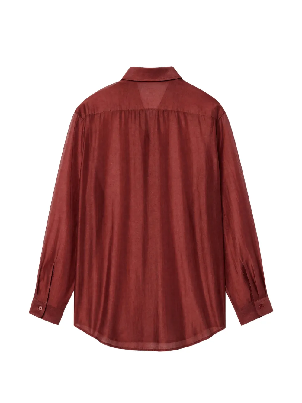 Reformation Eli oversized-fit shirt Rood