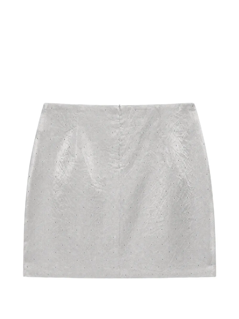 Reformation Carla embellished mini skirt Zilver