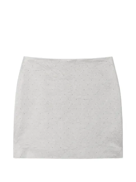 Reformation Carla embellished mini skirt