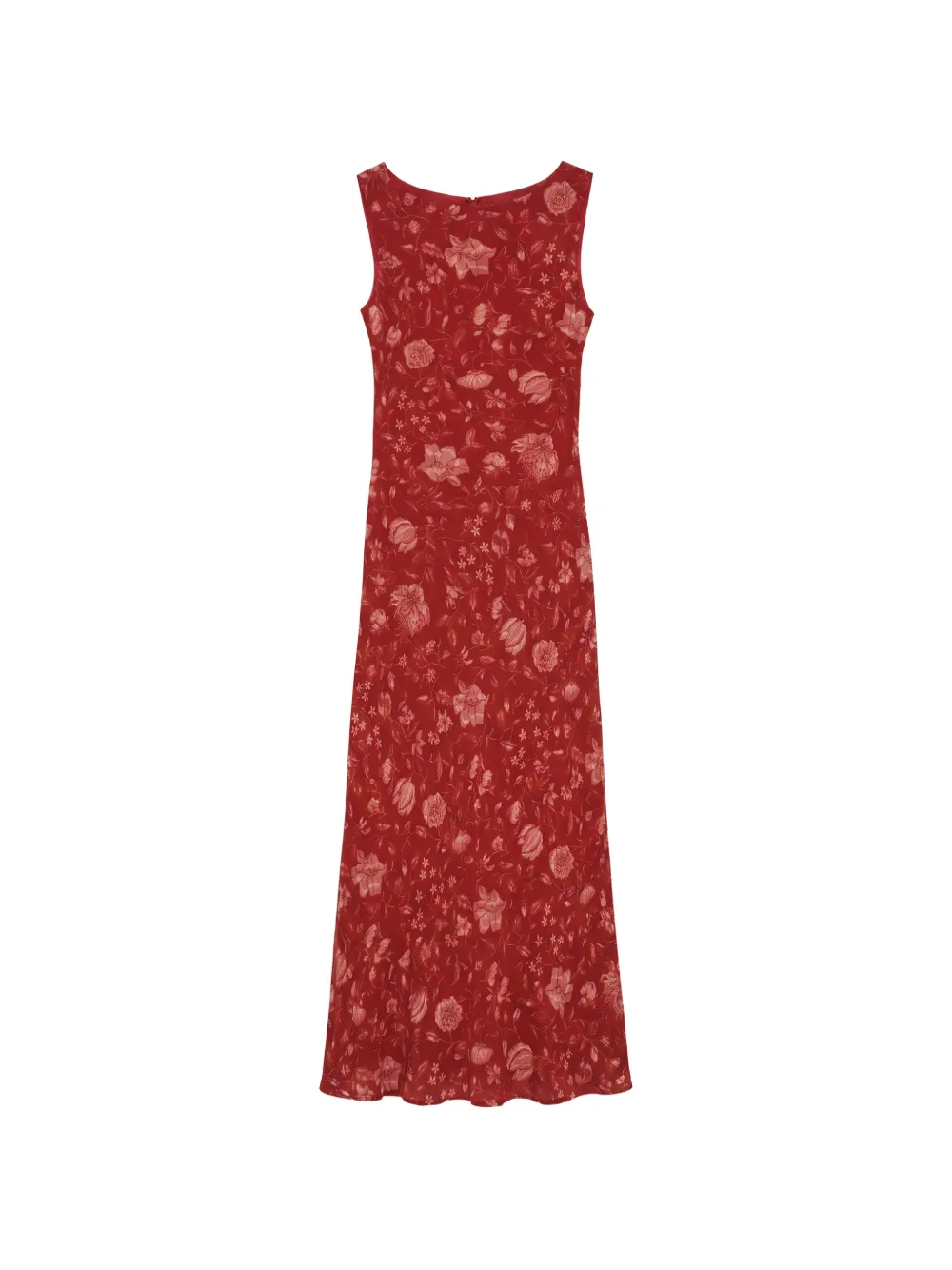 Reformation Prescott Floral-print Maxi Dress In 레드