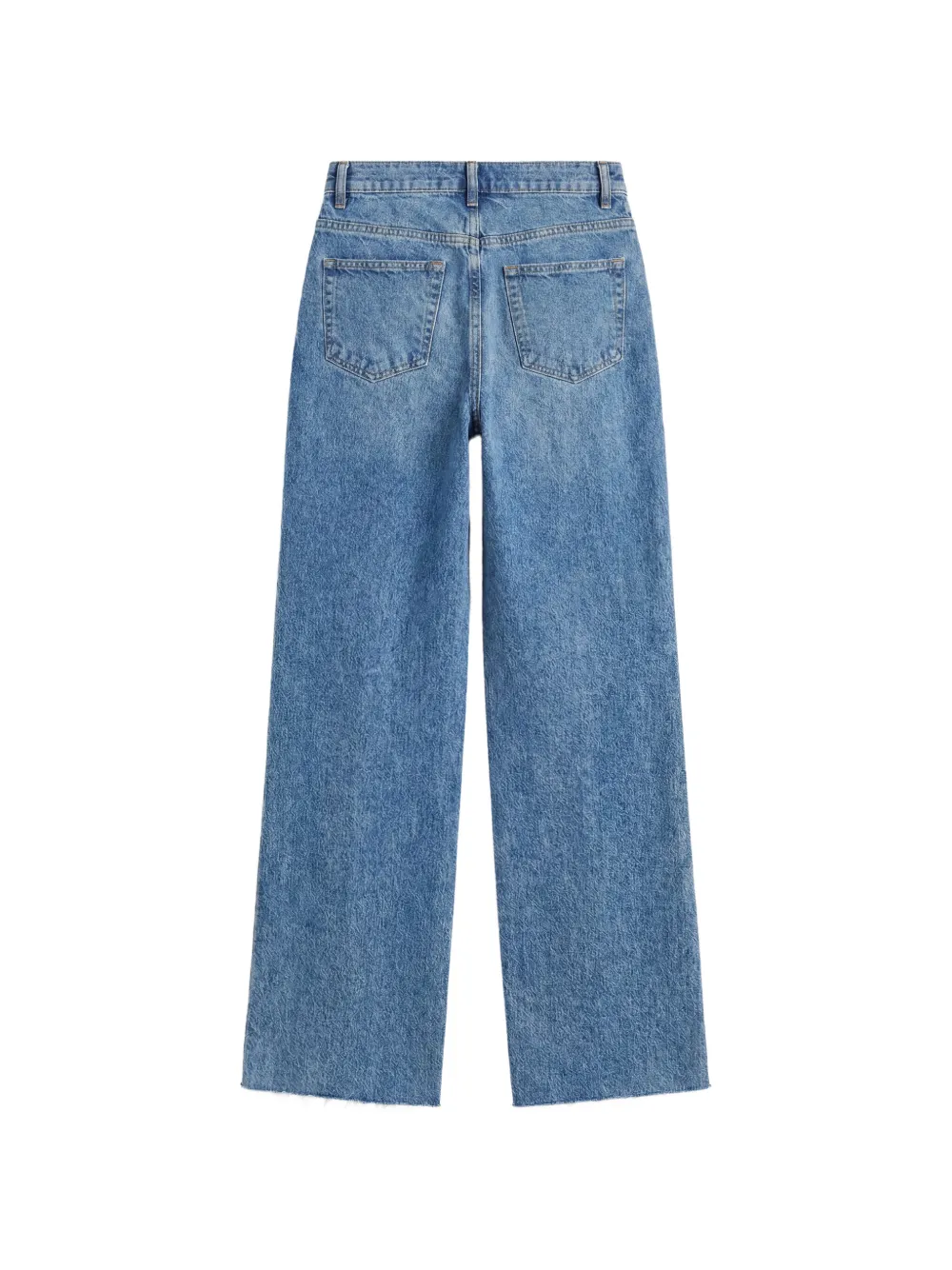 Reformation 90s Val jeans met gerafelde zoom Blauw