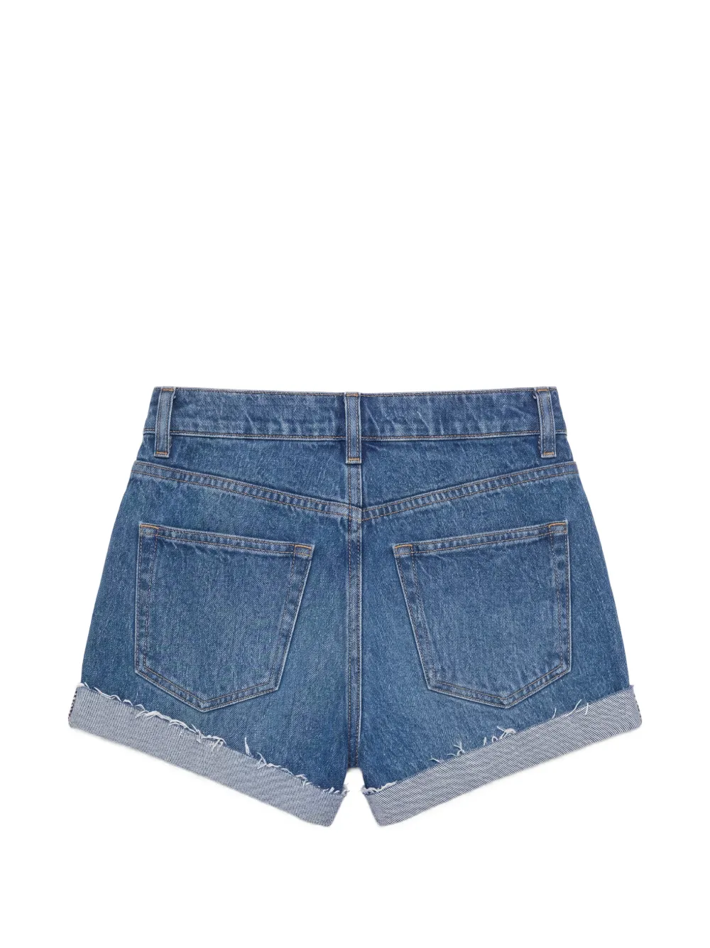 Reformation Sutton low-waist denim shorts Blauw