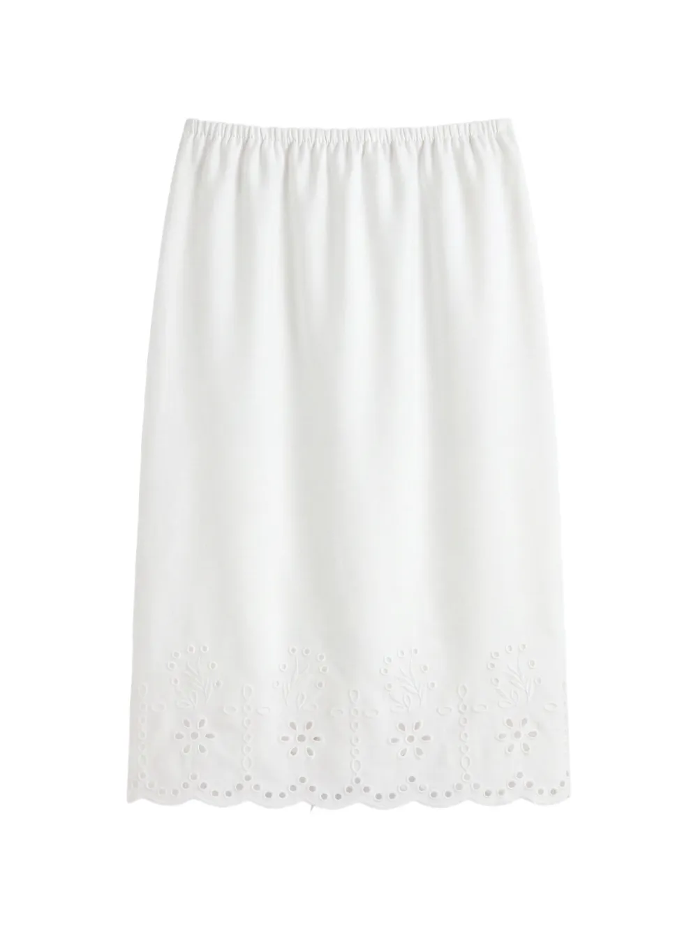 Reformation Rosemary broderie-anglaise midi skirt