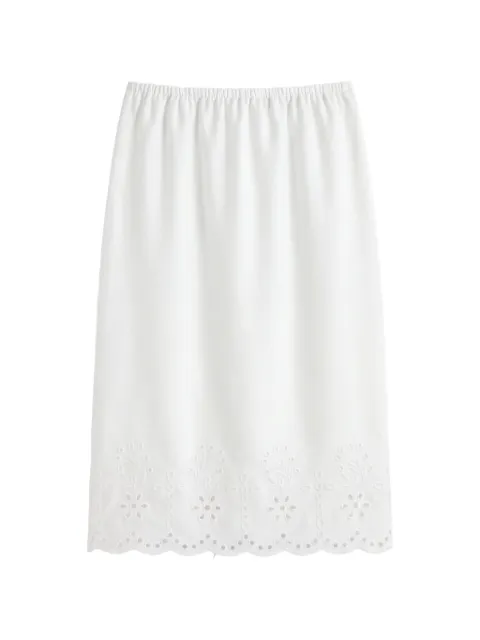 Reformation Rosemary broderie-anglaise midi skirt