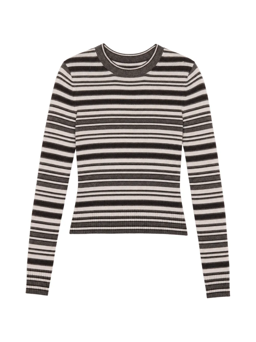 Reformation Maglione Lian in cashmere a righe orizzontali - Toni neutri