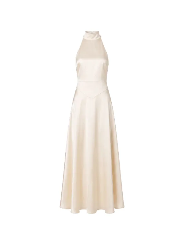 Reformation Katelyn Silk Maxi Dress | Neutrals