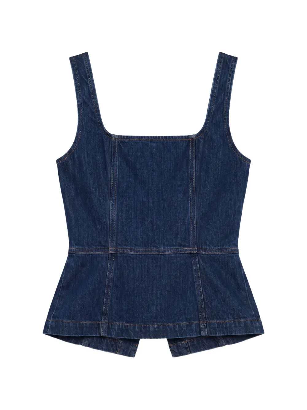 Reformation Tilly denim top met knopen Blauw