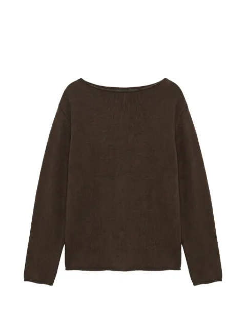 Reformation suéter Marine con cuello barco