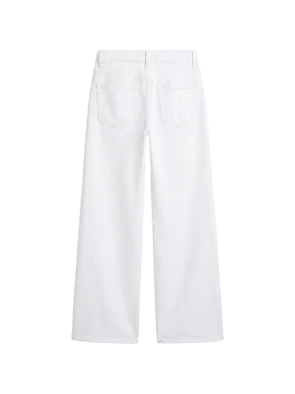 Reformation Cary jeans met wijde pijpen Wit
