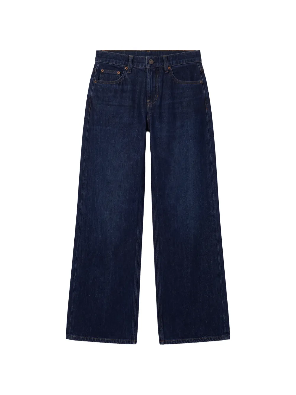 Reformation Cary Slouchy Wide-leg Jeans In 블루