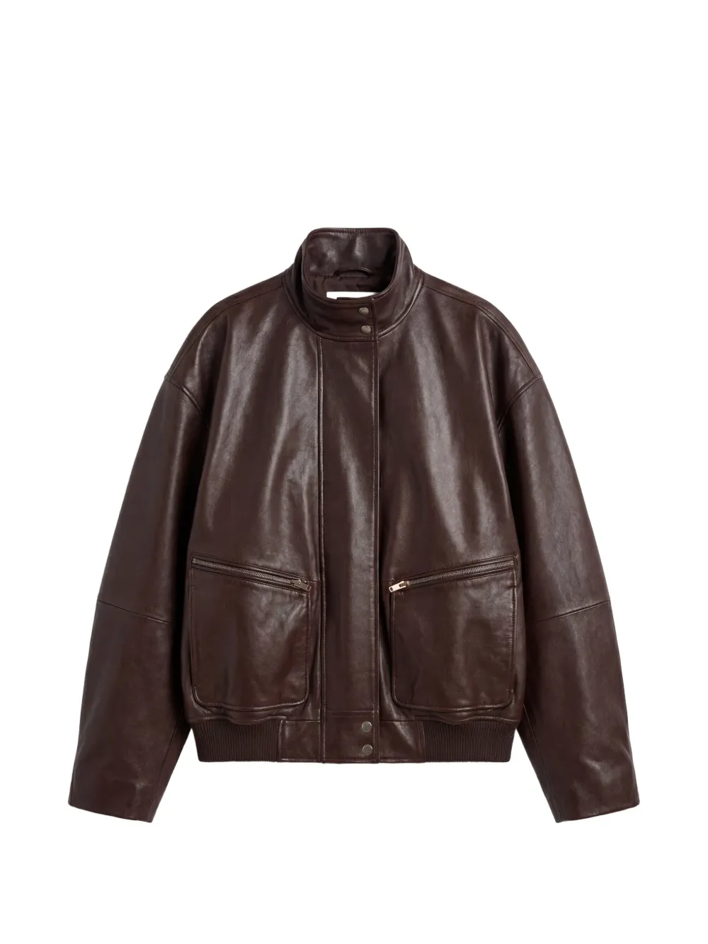 Reformation Veda Harrison leren bomberjack Bruin