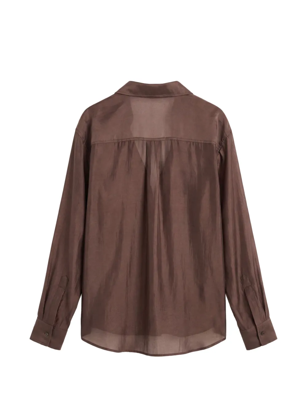Reformation Eli blouse met knopen Bruin