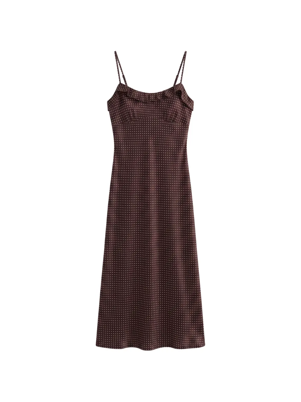 Reformation Aribella ruffled polka-dot mini dress