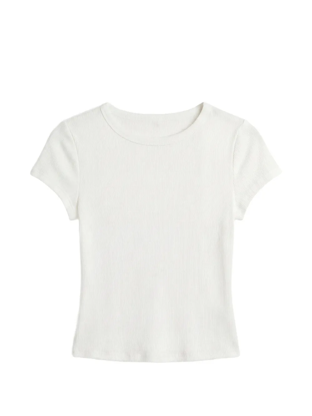 Reformation Talia Ribbed T-shirt In White