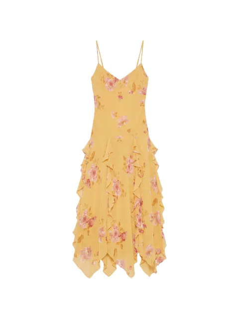 Reformation Allissa floral-print ruffled midi dress