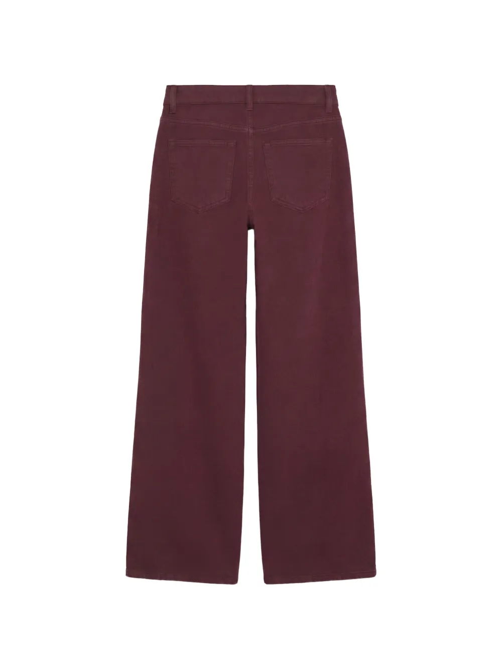 Reformation Cary jeans met wijde pijpen Rood