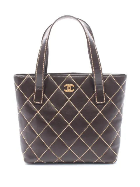 CHANEL Pre-Owned 2004-2005 CC Wild Stitch Calfskin tote bag