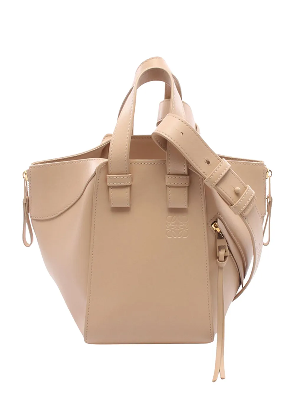 Loewe Pre-Owned 2010-2026 Soft Grained Hammock Compact Satchel-Tasche - Nude