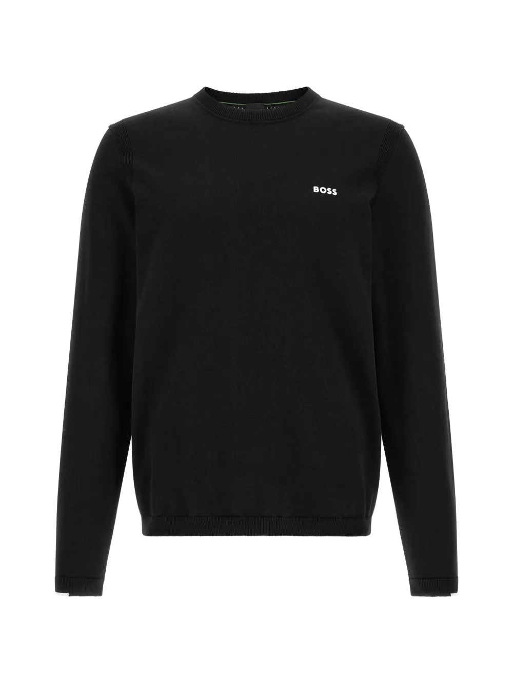 BOSS Ever cotton T-shirt with contrasting logo - Nero
