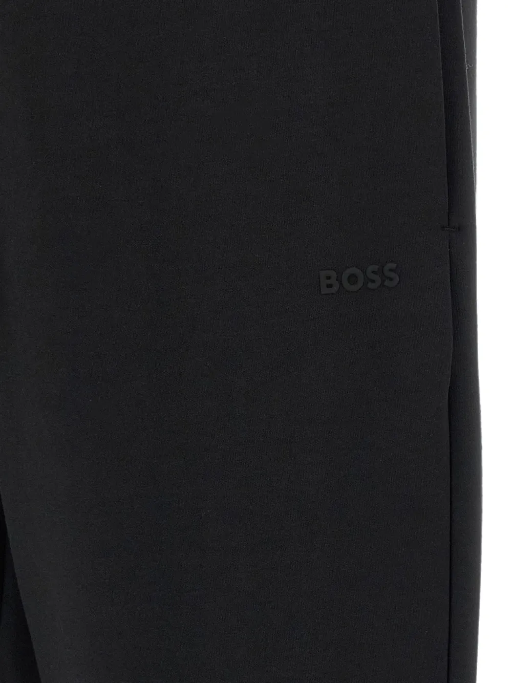 BOSS Hadiko trainingsbroek van stretch-katoen met logo Zwart