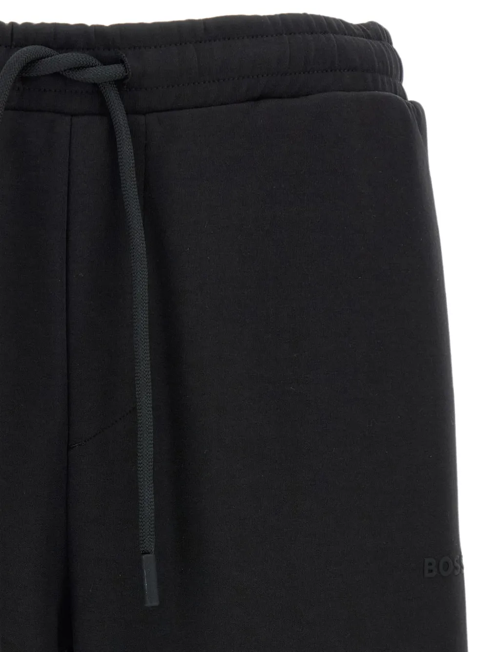 BOSS Hadiko trainingsbroek van stretch-katoen met logo Zwart