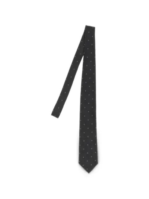 TOM FORD polka-dot jacquard tie