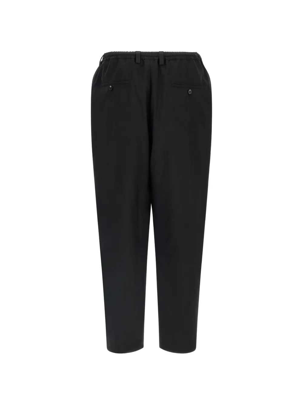 Marni cropped pleated trousers Zwart