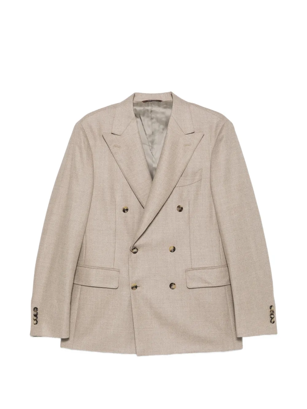 Canali double-breasted peak-lapels blazer - Nude