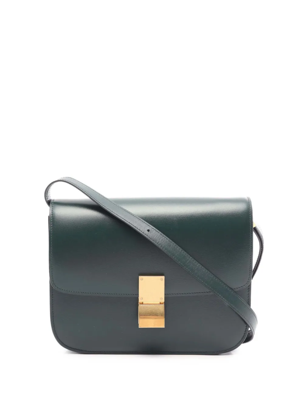 Celine Pre-Owned 2000-2026 Medium Calfskin Classic Box crossbody bag - Green