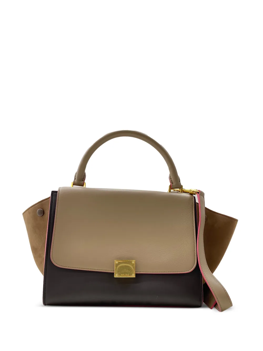 Celine Pre-Owned 2010s Trapeze flap handbag - Braun