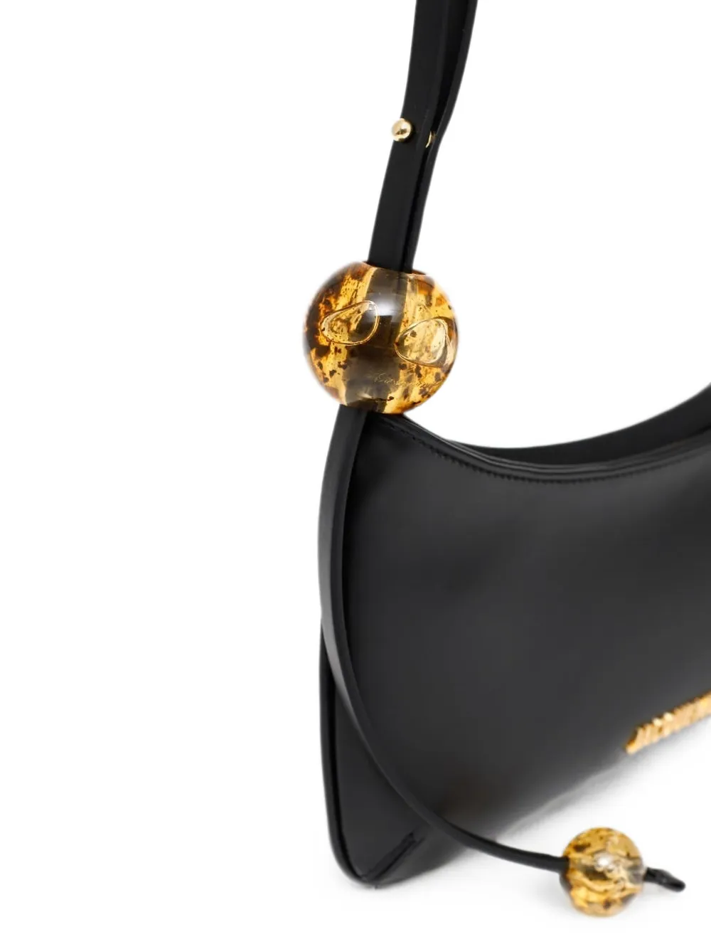 Jacquemus The Bisou Perle schoudertas Zwart