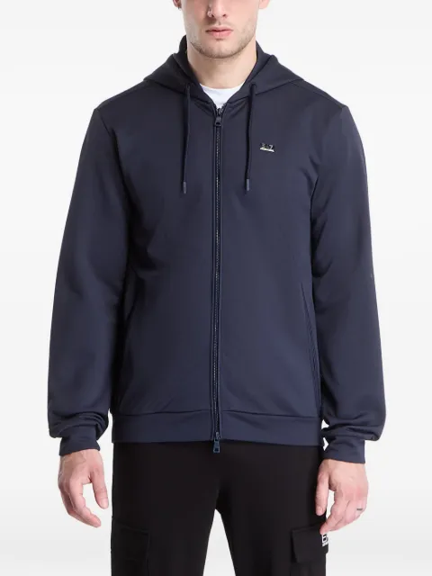 Ea7 Emporio Armani Moletom Lux Identity com capuz e placa de logo