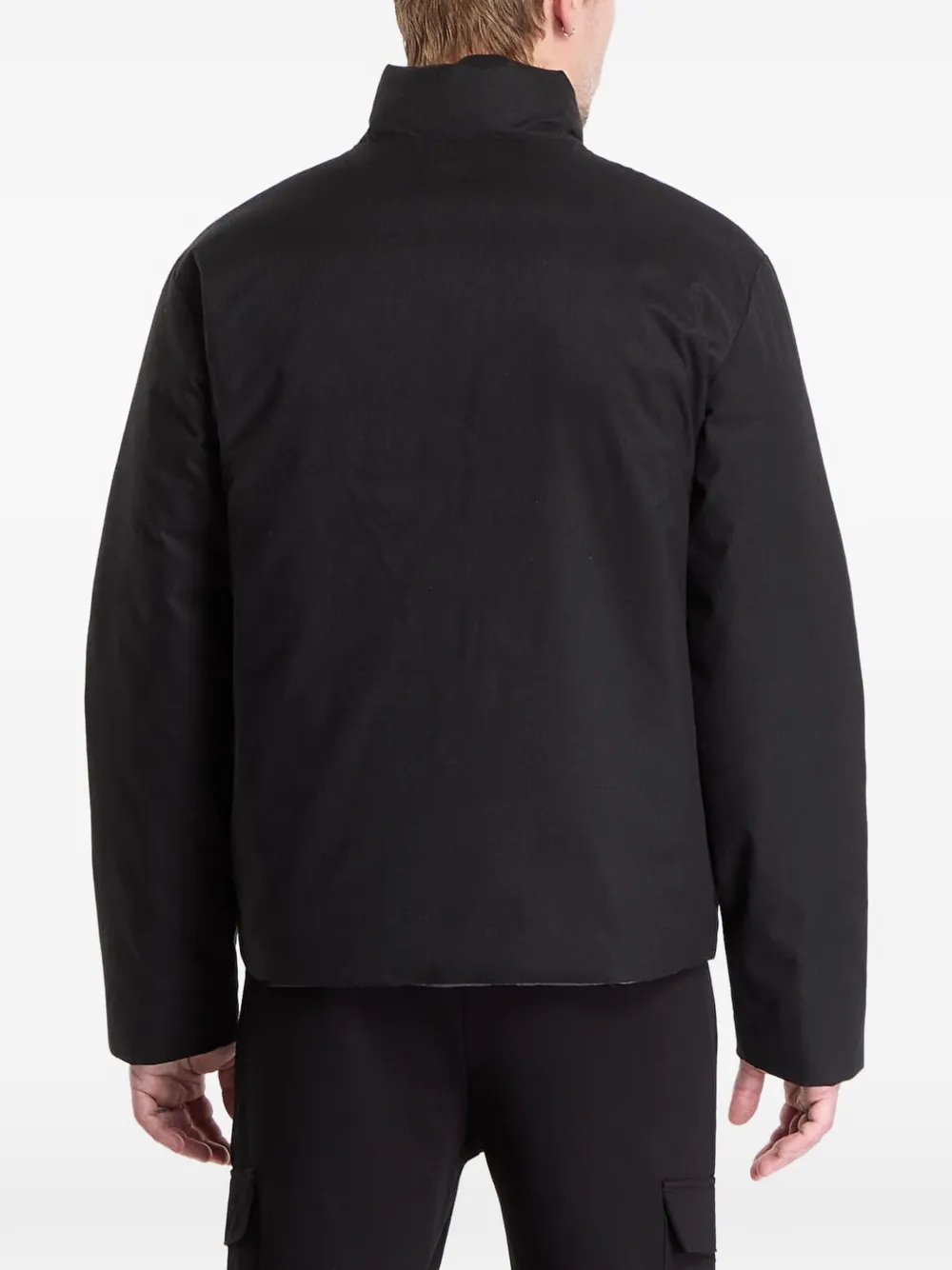 Ea7 Reversible Padded Jacket In Black