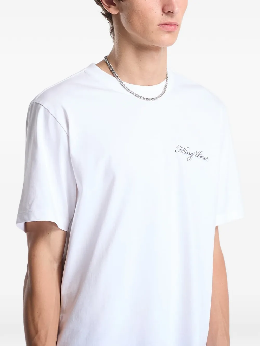 Filling Pieces Director T-shirt met grafische print Wit