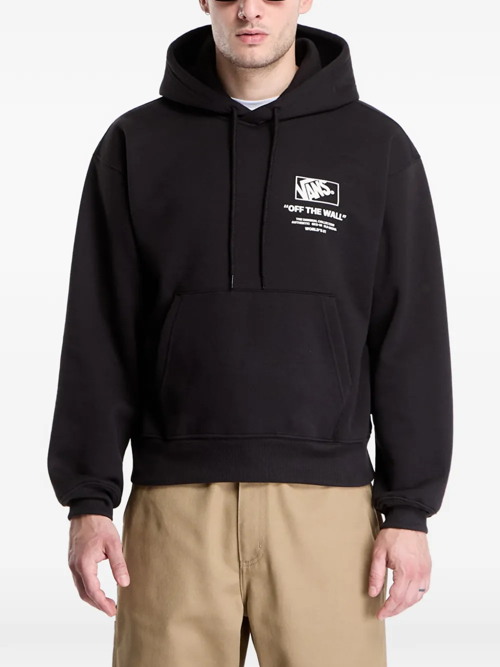 Vans stacked hi pullover hoodie Zwart